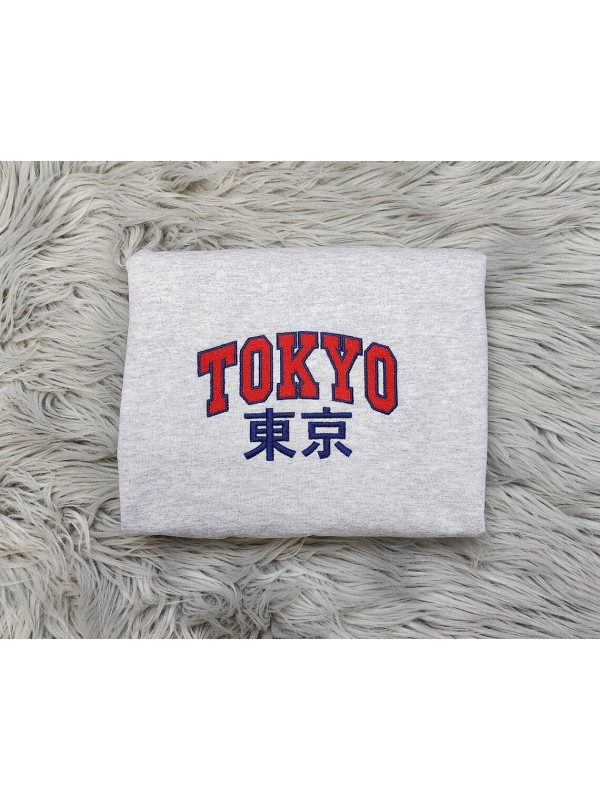 Embroidered Tokyo Unisex Sweatshirt