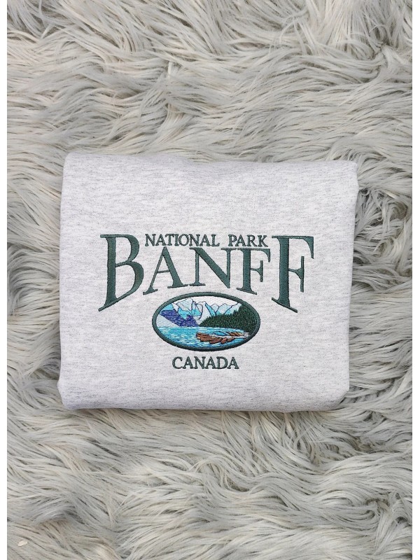 Embroidered Banff National Park Canada Unisex Swea...