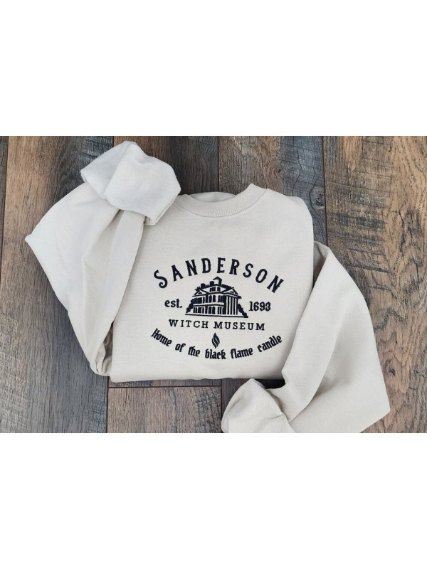 Sanderson Witch Museum Embroidered Unisex Sweatshi...