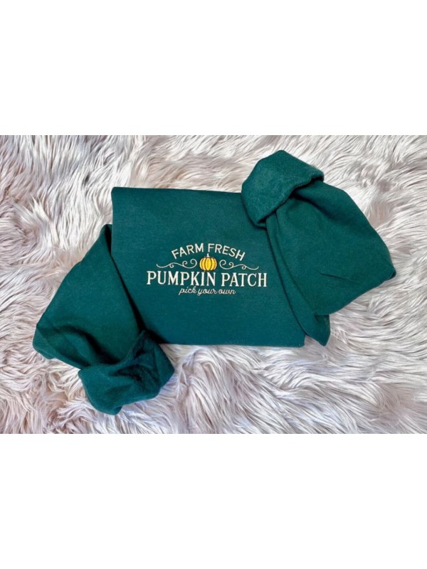 Pumpkin Patch Embroidered Sweatshirt